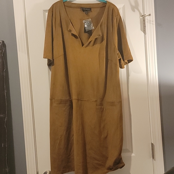 😉2/$95😉Lane bryant FAUX SUEDE SHEATH Dress - Picture 4 of 5
